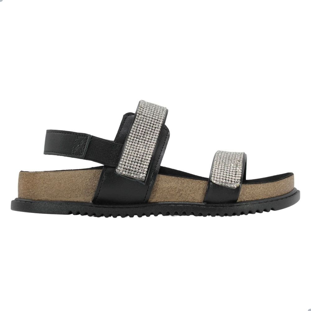 Sandália Beira Rio Strass Preto