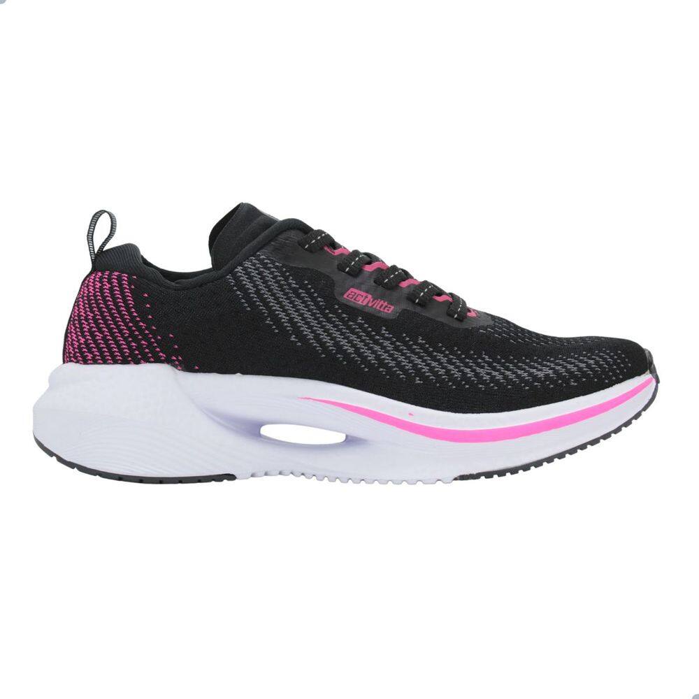 Tênis Actvitta Preto/Grafite/Pink - 35 - Preto