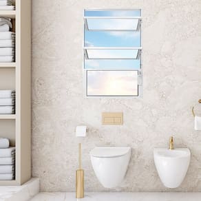 Janela de Alumínio Basculante 60x40cm Fortline Atlântica Branco