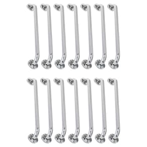 Alça de Apoio Barra 40cm Aço Inox Kit 14 Unidades Acessibilidade Idoso Deficiente Banheiro Box Corrimao Suporte