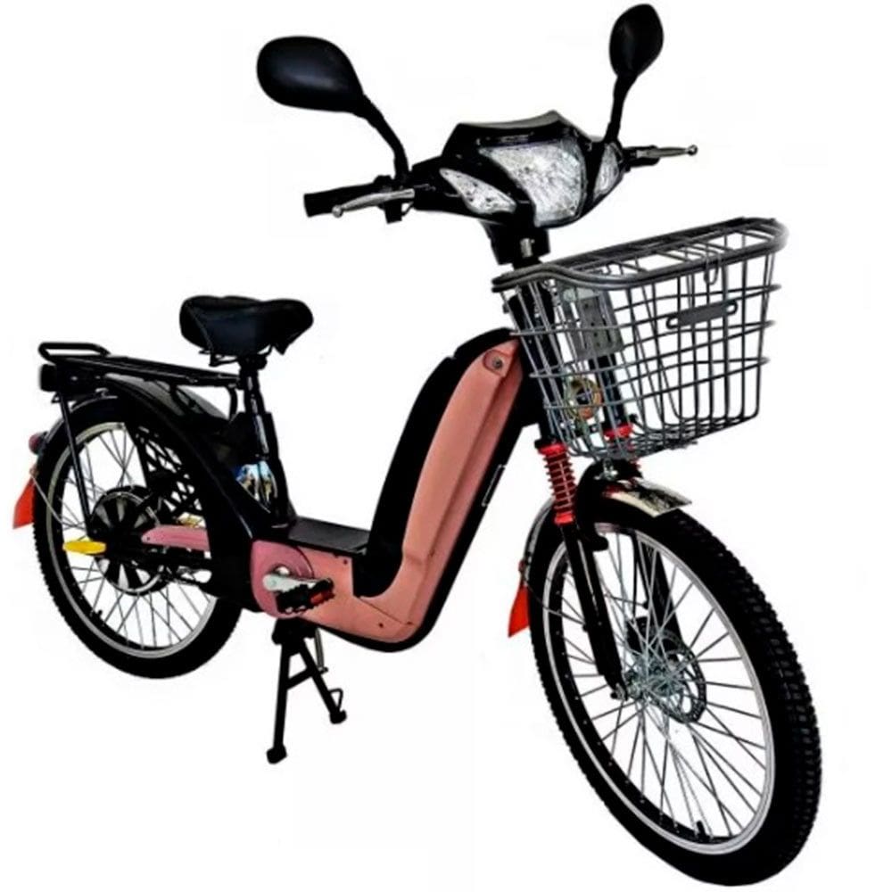 Bicicleta Elétrica Aro 24 Sousa Bike 350W Freio a Disco com Acelerador