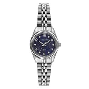 Relógio Seculus Feminino Ref: 77256l0svna2 Clássico Aço Prateado