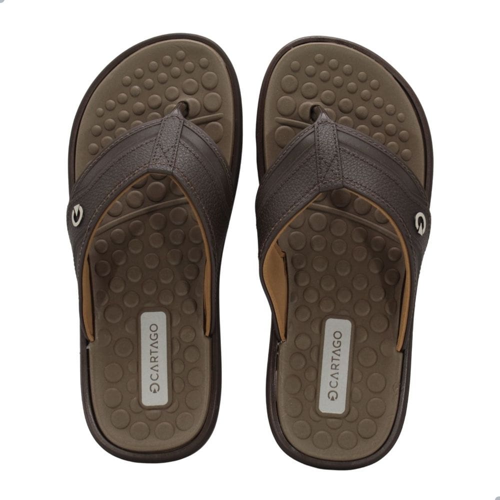 Chinelo Cartago Masculino Veneto Iii Marrom
