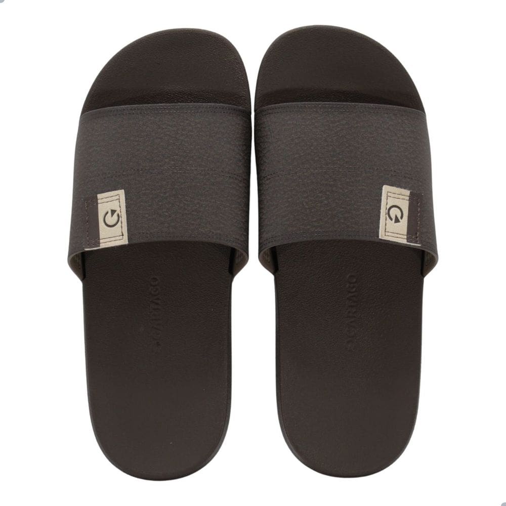 Chinelo Slide Cartago Dakar II Marrom