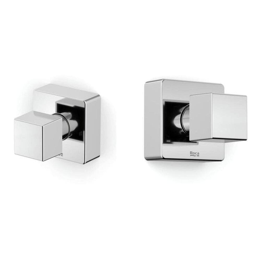 Kit com 2 Acabamento de Registro Base Reforma 1.1/4, 1.1/2 Singles One Square Celite Cromado