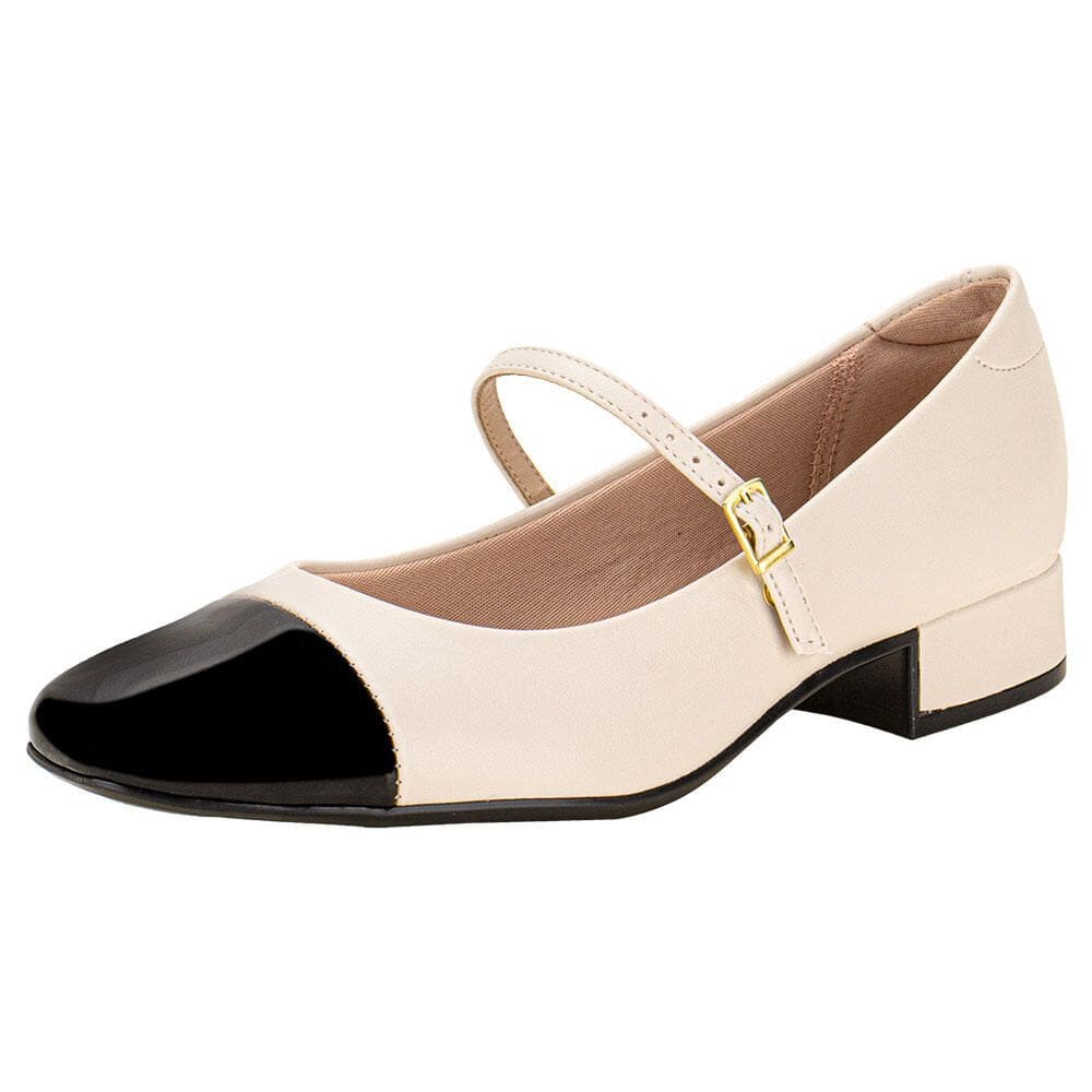 Sapato Feminino Salto Grosso Moleca - 5795103