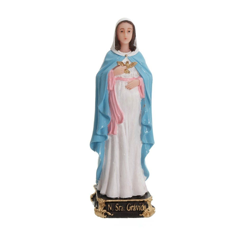 Imagem de Nossa Senhora Grávida em Resina 15cm