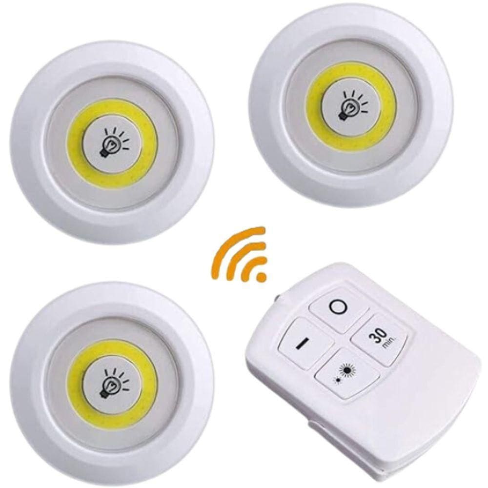 Kit Completo De Lâmpadas Led Inteligentes Controle Remoto Sem Fio