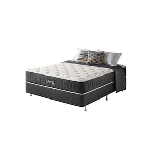 Cama Box Casal Preto + Colchão Molas Ensacadas HiperSoft Seattle 138x188x69cm