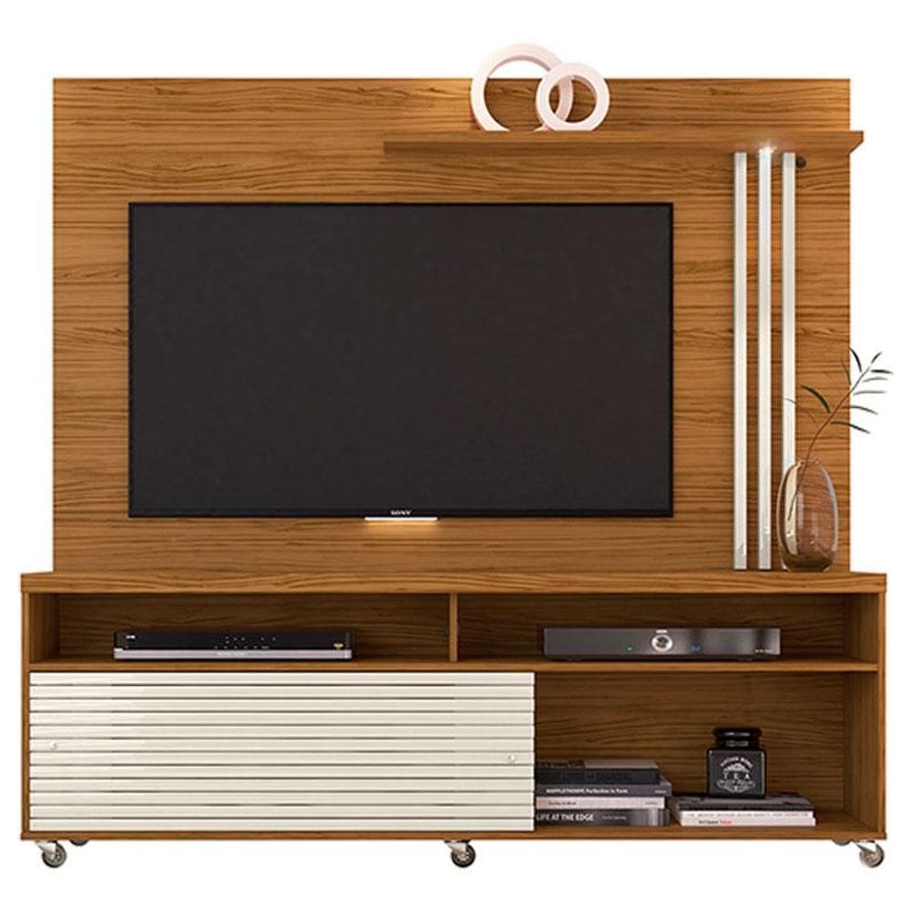 Estante Home Theater Frizz Naturale Off White – Madetec