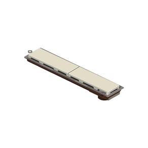 Ralo Linear Novii Seco 4217 50cm Saída na Extremidade com Tampa Bege
