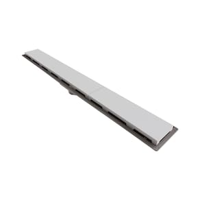 Ralo Linear Novii Seco 8883 75cm Saída Central com Tampa Branca