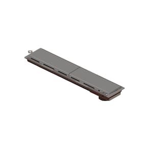 Ralo Linear Novii Sifonado 4221 50cm Saída na Extremidade com Tampa Cinza
