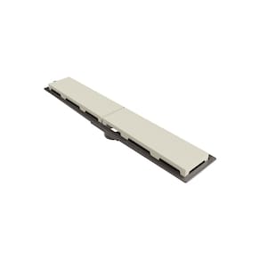 Ralo Linear Novii Seco 8878 50cm Saída Central com Tampa Bege