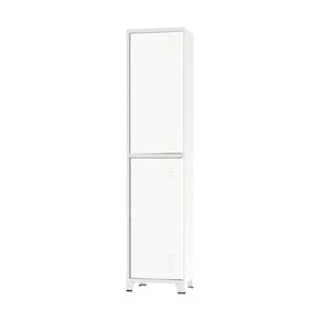 Roupeiro De Aço Insalubre 2 Portas Vestiário Nr 18/24 Branco Com Chave