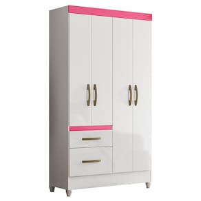 Guarda Roupa Solteiro Madri 4 Portas e 2 Gavetas - Moval