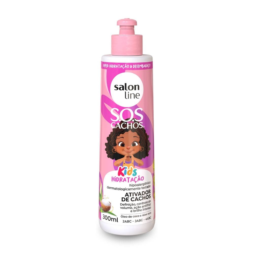 Creme Kids Sos Ativador de Cachos Brilho Salon Line 300ml