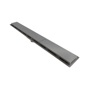 Ralo Linear Novii Seco 8882 75cm Saída Central com Tampa Cinza