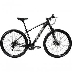 Bicicleta Aro 29 Ksw Xlt 24v Shimano Tx800 E Freios A Disco - Preto-prata - 19"
