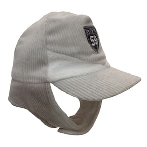Touca Boné forrado infantil masc Everly Off White Veludo