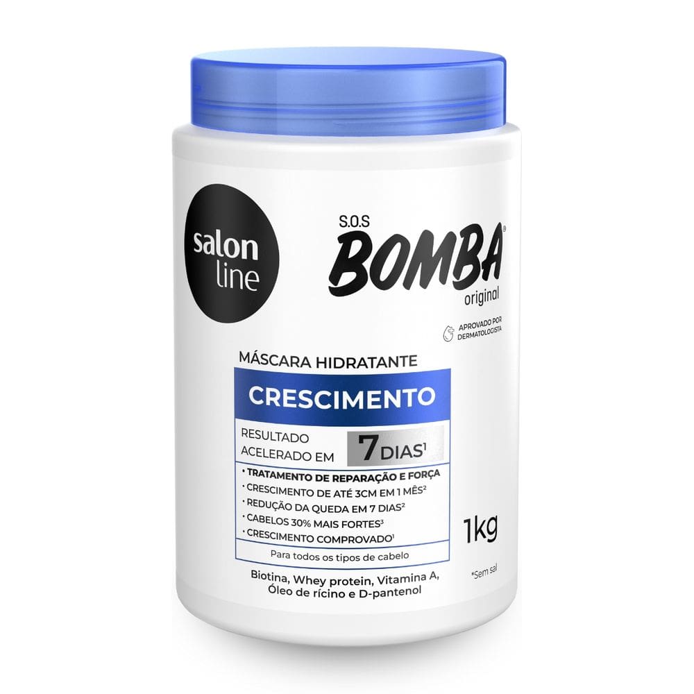 Máscara Sos Bomba Tratamento e Crescimento Salon Line 1Kg