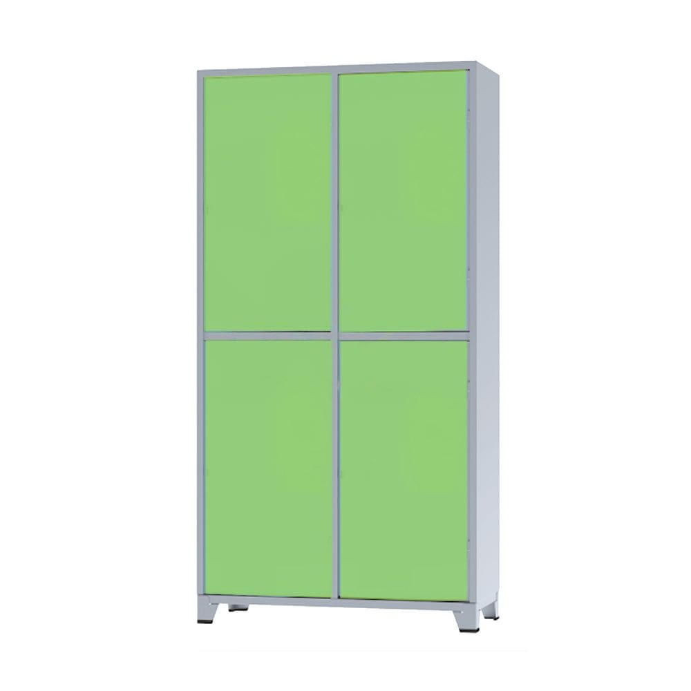 Roupeiro De Aço Insalubre 4 Portas Vestiário Nr 18/24 com Chave Verde