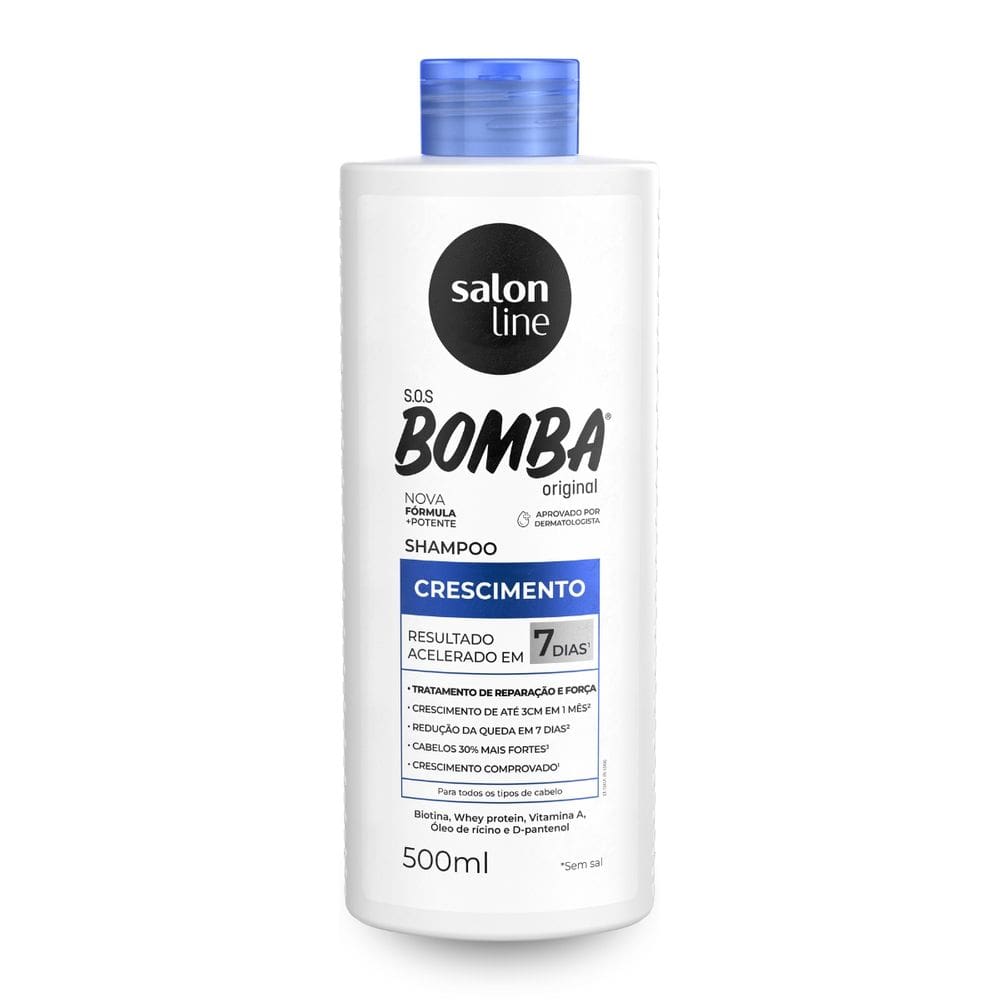 Shampoo Sos Bomba Crescimento Acelerado Salon Line 500ml