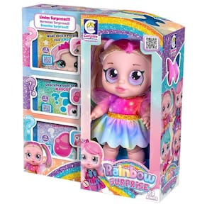 Boneca Rainbow Surprise Cabelo Loiro - Cotiplás