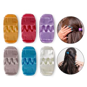 Kit 36 Piranhas Presilha Pequena Cabelo Tridente Peroladas