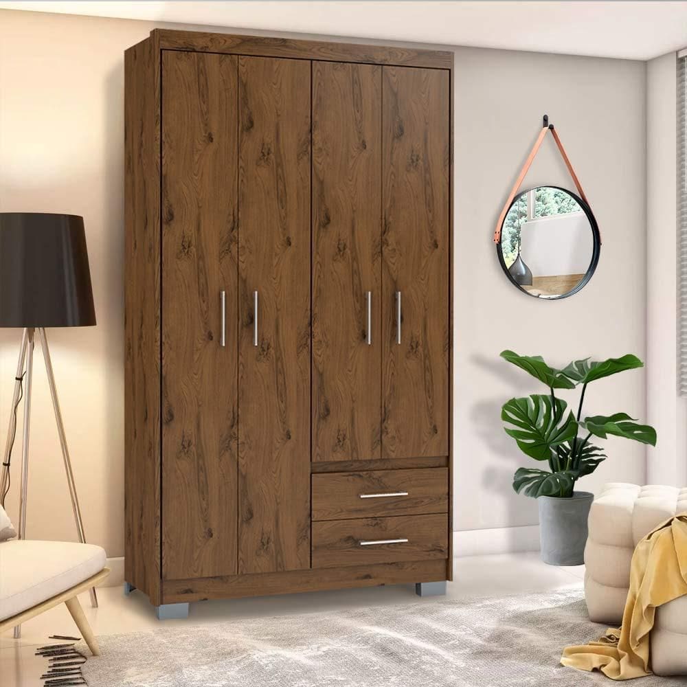 Guarda Roupa Retro Cappuccino Primacy Batrol - Marrom