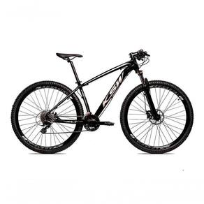 Bicicleta Aro 29 Ksw 27v Alivio, Freio Hidraulico, Trava E K7 - Preto-prata - 21"