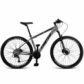 Bicicleta Aro 29 Cripto 24 Vel Freios Hidráulico E Suspensão - Grafite-preto - 17"