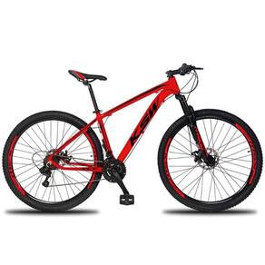 Bicicleta Aro 29 Ksw Xlt 24v Shimano Tx800 E Freios A Disco - Vermelho-preto - 19"