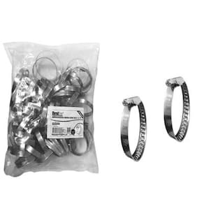 Abraçadeira Aço Rosca Sem Fim 1 1/2 Polegada (25 - 38 mm) 50 peças Bestfer BFH1783