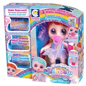 Mini Rainbow Surprise Faz Xixi Com Mechas Verde - Cotiplás