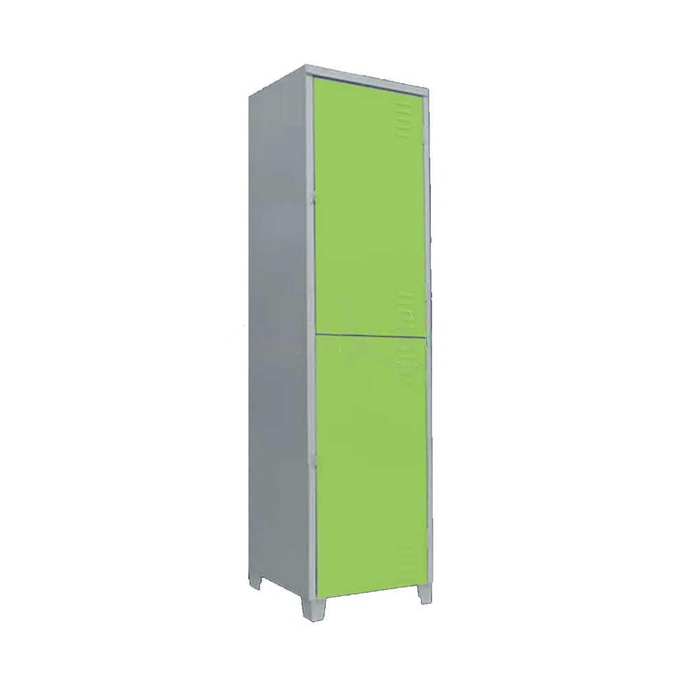 Roupeiro De Aço Insalubre 2 Portas Vestiário Nr 18/24 Verde Com Chave