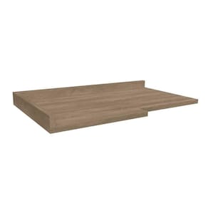 Tampo de Cozinha Modulado Canto Reto E611 98cm Nogal - Kappesberg