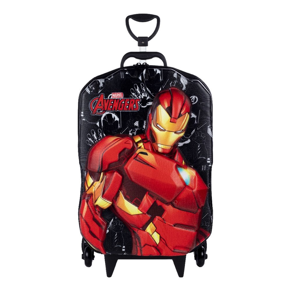 Mochila Roda Tripla Homem de Ferro Infantil em 3d Meninos