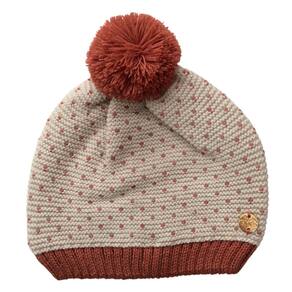 Touca Gorro lã infantil fem Everly Pompom poá