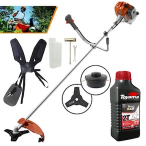 Podador de Grama Á Gasolina Tekna RL520ACN-TK 52cc 2HP de Potência 9000rpm Alta Performance e Alta Rotação + Óleo Toyama Lubrificante 2 Tempos