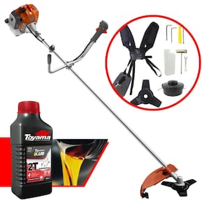 Roçadeira á Gasolina 52cc Profissional Tekna RL520ACN 2HP 9000rpm Alta Potência e Performance + ÓLEO TOYAMA 2 TEMPOS FG50 500ML