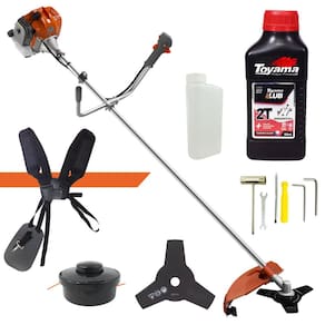 Roçadeira 52cc RL520ACN Tekna 2HP 9000rpm Com Lâmina 3 Pontas, Carretel de Fio Nylon, Guidão Bi-Partido + ÓLEO TOYAMA 2 TEMPOS