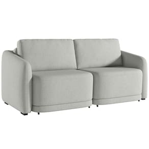 Sofá Cama Casal para Sala 196cm Polska K04 Linho Cinza - Mpozenato