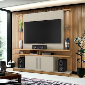 Home Para Tvs 55 York Led Cinamomo e Off White Ripado Bechara