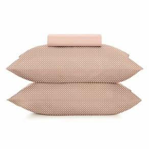 Jogo de Cama Casal 3 peças Altenburg Toque Acetinado Slim Lotus - Rosa
