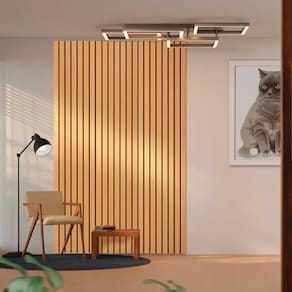 Conjunto 3 Peças Painel Ripado Suspenso Furo Nature Otto Shop Jm