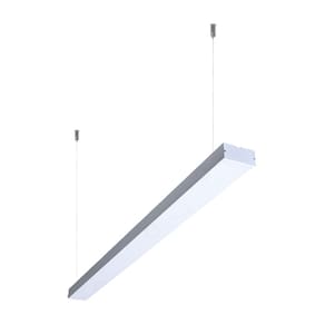 Luminária Pendente Slim Branco 117cm Led 45W 3000K Bivolt