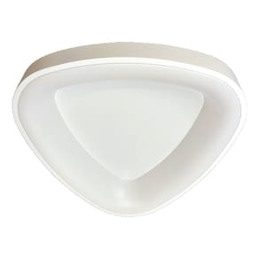 Plafon Triangular Branco 42cm Led 25W 3000K Bivolt LA0048 Delis