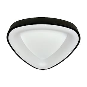 Plafon Triangular Preto 42cm Led 25W 3000K Bivolt LA0049 Delis