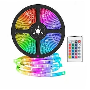 Fita Led Strip Lâmpada Rgb Usb 3m Iluminação Fundo Tv, Computador E Setup Gamer Com Controle Remoto